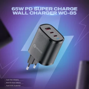 Space  65W PD SuperCharge Wall Charger (Black Series)